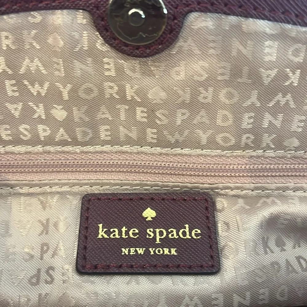 kate spade New York Tilden Place Sloan Satchel in Deep Plum - Picture 12 of 17